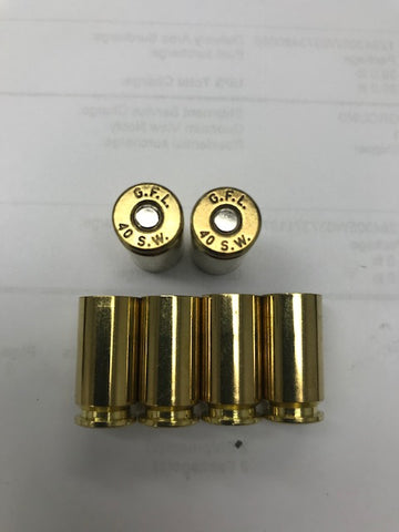 Fiocchi 40 S&W Primed Brass / 500 Cases